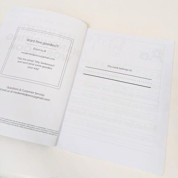 Silly Sentences Handwriting Practice Workbook - Picture 5 of 12